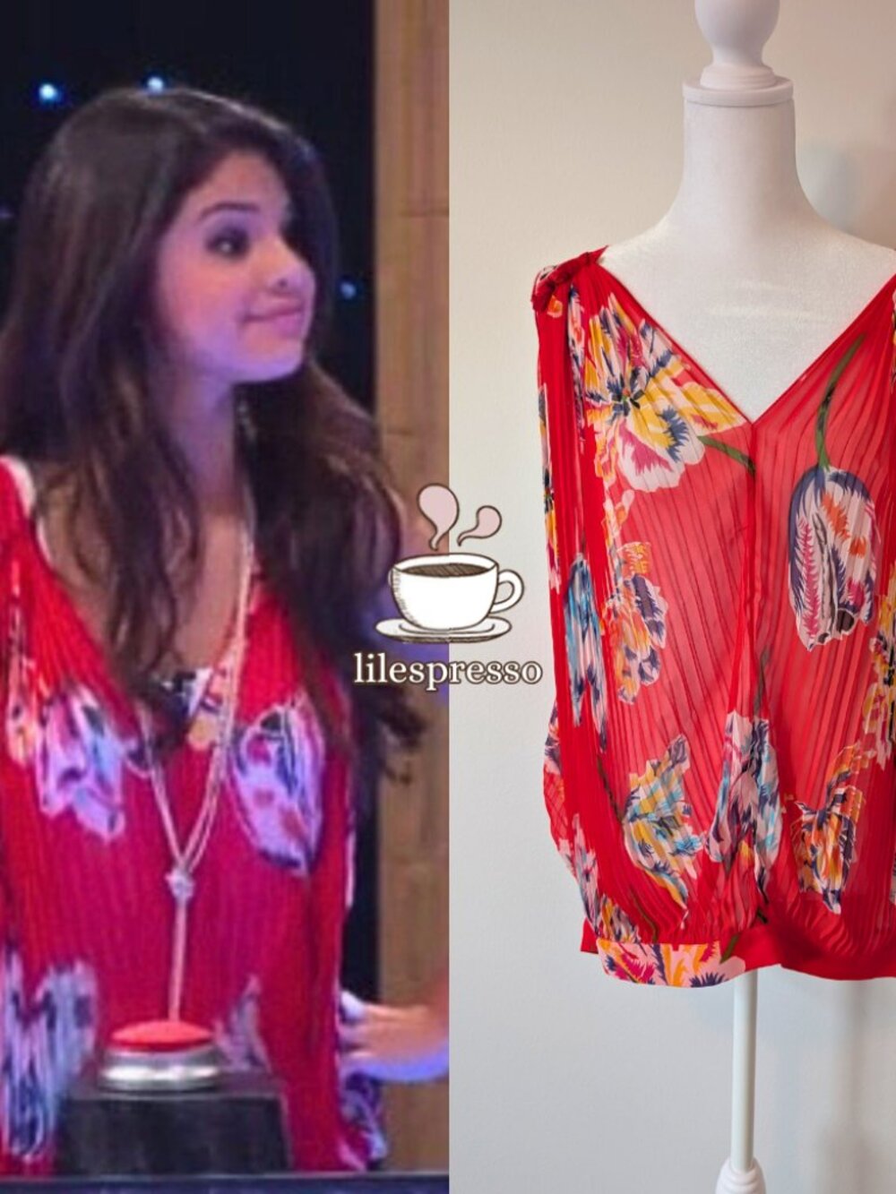 free people chiffon hibiscus top ASO alex russo wizards of waverly place (small)